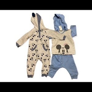 Two piece Mickey mouse baby outfits 12 month
